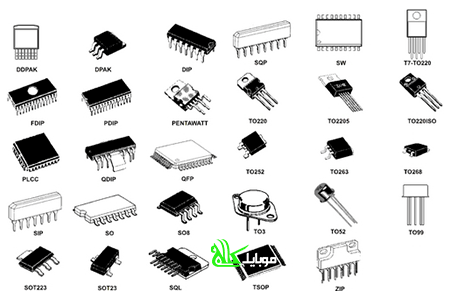 انواع IC بکار رفته در گوشی های هوشمند